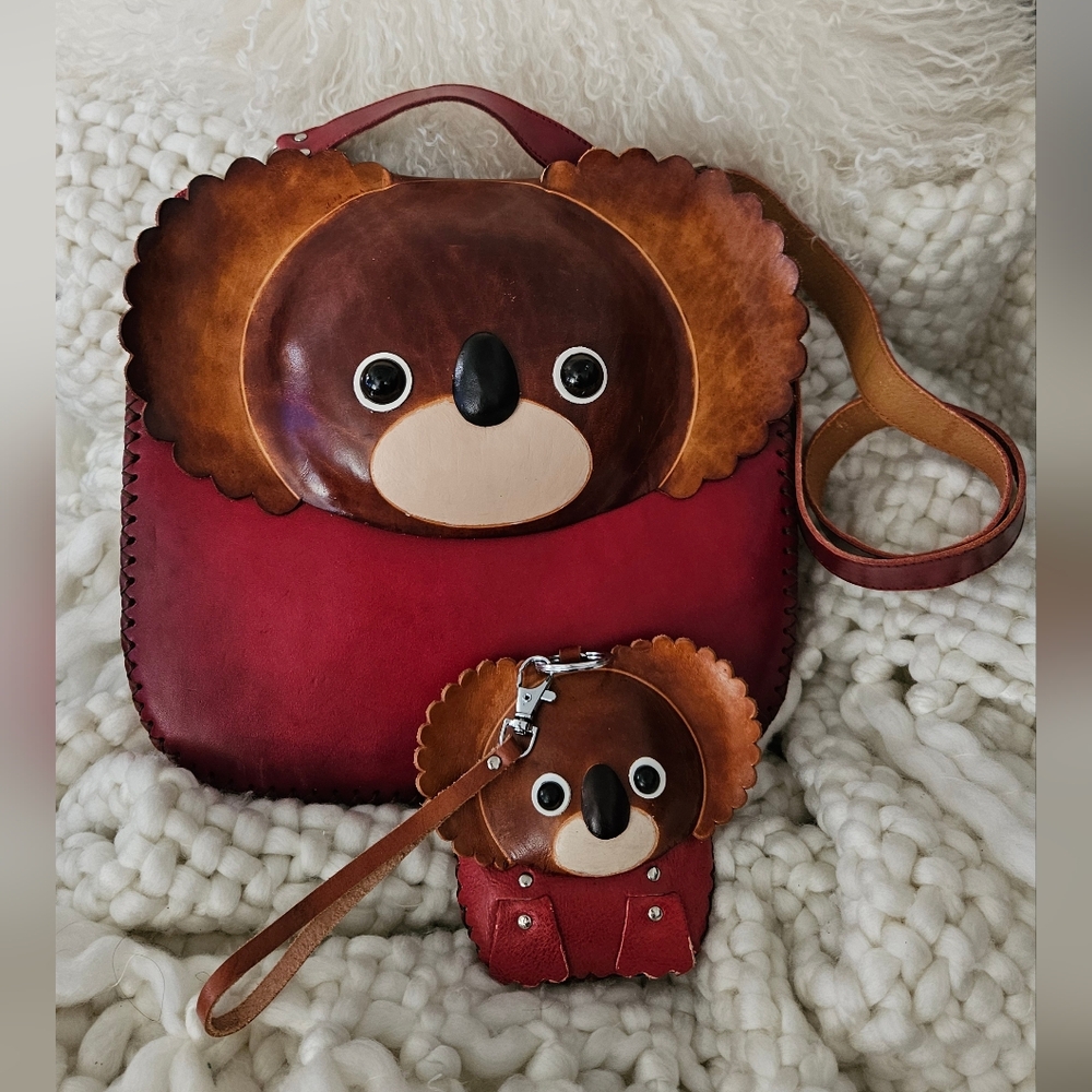 Artisan Koala Handbag & Coin Purse